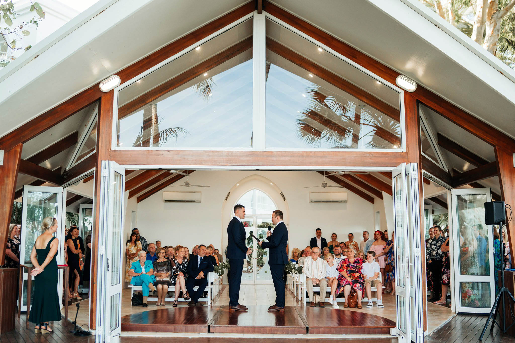 Couple marrying at Alamanda chapel